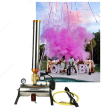 Baby Shower Holi Powder Confetti Streamer Electronic Remote Control Gender Reveal Smoke Party Prop Color Cannon Machine Boy Girl