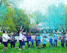 100pcs Party Supplies favors biodegradable paper Baby Shower Decoration gift Kit Boy or Girl Gender Reveal blue tissue confetti cannon