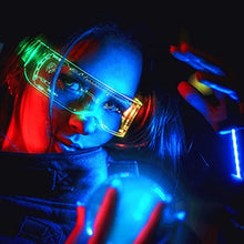 Music Bar Ktv Neon Party Festival Performance Prop Dance Light Up Sunglasses Night Club Colorful Luminous Led Glasses