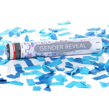 100pc Biodegradable Co2 Disposable Manuel Multi Shooter 30cm Handheld Tube Popper Confetti Powder Cannon For Gender Reveal Baby Shower