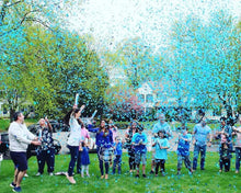 Handheld Gender Reveal Confetti Cannon, Celebration Popper for Weddings & Christmas, Paper Confetti Launcher for Festive Occasions