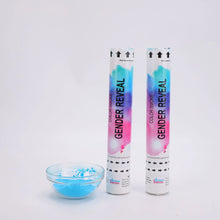 100pcs Baby Shower Gender Reveal Confetti Powder Cannon Gender Reveal Party Supplies Popper- Smoke Powder & Confetti Sticks Cannons