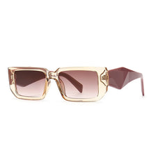 Hot Trendy Wholesale Fashion Logo Square Shades Sunglasses Women 2024 Luxury Brand Name Designer Sun Glasses For Ladies
