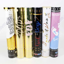 100pcs Boy Girl Confetti Holi Gender Reveal Party Supplies Neon Powder Confetti Sticks Cannons