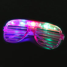 Gafas con luz Led, 5 colores que brillan en la oscuridad, suministros para fiestas, recuerdo de neón, gafas de sol con obturador de Navidad para cumpleaños y adultos para niños