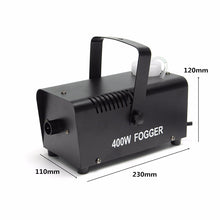 Mini LED RGB Wireless 400W Fog Smoke Mist Machine Stage Effect Disco DJ Party Christmas with Remote Control LED fogger - Kesheng special effect equipment