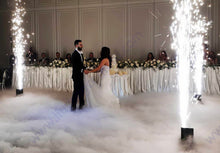 Black Mini Cold Spark Machine Magical Special Effects 650W cold sparkler fountain machine DMX 512 wedding stage machine