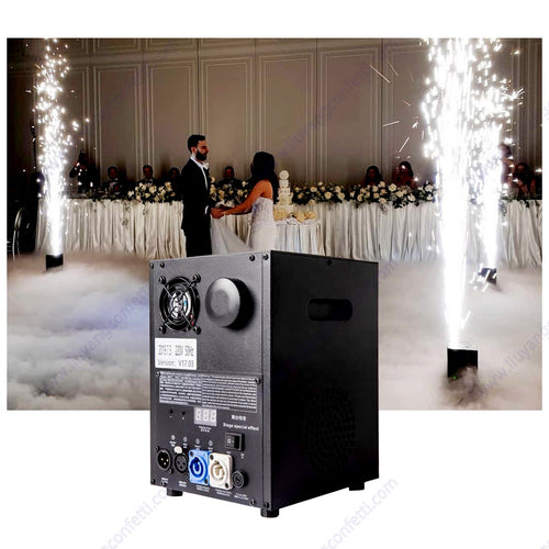Mini Cold Spark Machine Magical Special Effects 650W cold sparkler fountain machine DMX 512 wedding stage machine