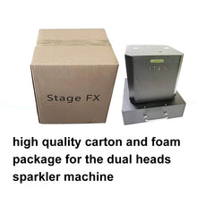 Hochzeit Ehe Paar Eintrag Dual Kopf Rotation Feuerwerk Kalte Flamme Sparkuler Spin Maschine Tanzen Funken Maschine