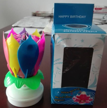 rotating music candle flower candle birthday candle - Kesheng special effect equipment