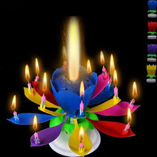 200pcs Music Birthday Cake Candles Fashion Lotus Flower Festival Decorative Candle Lights  Party DIY Cake Decoration Kids Candles