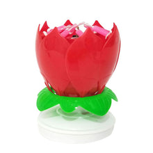 200pcs Music Birthday Cake Candles Fashion Lotus Flower Festival Decorative Candle Lights  Party DIY Cake Decoration Kids Candles