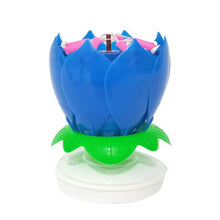 200pcs Music Birthday Cake Candles Fashion Lotus Flower Festival Decorative Candle Lights  Party DIY Cake Decoration Kids Candles