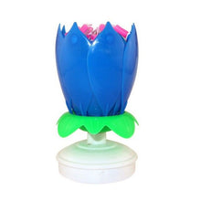 200pcs Music Birthday Cake Candles Fashion Lotus Flower Festival Decorative Candle Lights  Party DIY Cake Decoration Kids Candles