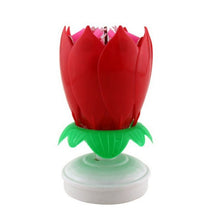 200pcs Music Birthday Cake Candles Fashion Lotus Flower Festival Decorative Candle Lights  Party DIY Cake Decoration Kids Candles