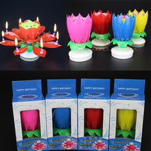 200pcs Music Birthday Cake Candles Fashion Lotus Flower Festival Decorative Candle Lights  Party DIY Cake Decoration Kids Candles