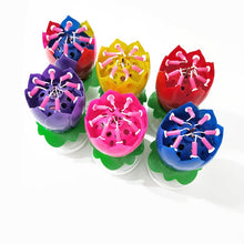 200pcs Music Birthday Cake Candles Fashion Lotus Flower Festival Decorative Candle Lights  Party DIY Cake Decoration Kids Candles