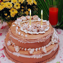 200pcs Music Birthday Cake Candles Fashion Lotus Flower Festival Decorative Candle Lights  Party DIY Cake Decoration Kids Candles