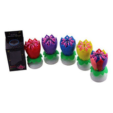 200pcs Music Birthday Cake Candles Fashion Lotus Flower Festival Decorative Candle Lights  Party DIY Cake Decoration Kids Candles