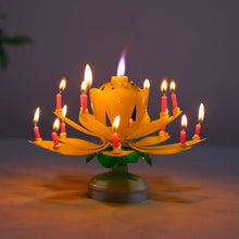 200pcs Music Birthday Cake Candles Fashion Lotus Flower Festival Decorative Candle Lights  Party DIY Cake Decoration Kids Candles