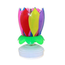200pcs Music Birthday Cake Candles Fashion Lotus Flower Festival Decorative Candle Lights  Party DIY Cake Decoration Kids Candles