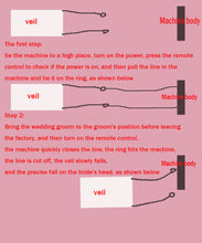 100-240V Remote control Double motor Flying wedding veils Romantic wedding props - Kesheng special effect equipment