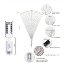 Festival Hanging Starburst String Lights 100-200 Leds DIY  Copper Fairy Garland christmas lights outdoor Twinkle Light