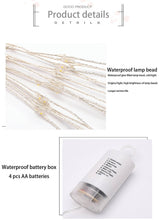 Festival Hanging Starburst String Lights 100-200 Leds DIY  Copper Fairy Garland christmas lights outdoor Twinkle Light