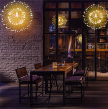 180 LED String Lights Starburst Design, 8 Modes, Copper Silver Wire Fairy Lamp Decor with Remote Control