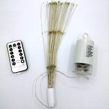180 LED String Lights Starburst Design, 8 Modes, Copper Silver Wire Fairy Lamp Decor with Remote Control