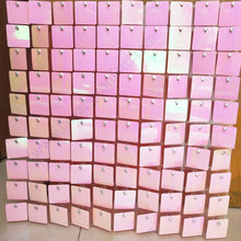 Iridescent Pink Gliter Shimmer Sequin Panel Wall Backdrop Popular Wedding Holiday Celebrate Decoration Gender Reveal Baby Shower