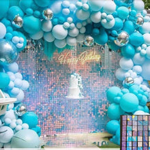 Iridescent Glitter Shimmer Sequin Panel Wall Wedding Holiday Celebrate Decoration Backdrop Adverting Sign Shop Background Glam