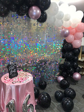 Iridescent Glitter Shimmer Sequin Panel Wall Wedding Holiday Celebrate Decoration Backdrop Adverting Sign Shop Background Glam