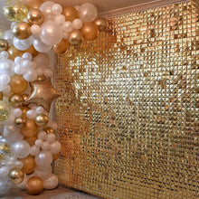 Black Square Shimmer Sequin Wall Panel Metallic Active Spangle Art Decor Backdrop Photo Party Event Marketing Conference Show