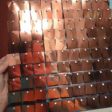 Black Square Shimmer Sequin Wall Panel Metallic Active Spangle Art Decor Backdrop Photo Party Event Marketing Conference Show