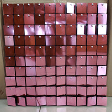 Iridescent Blue Shimmer Sequin Wall Decorative Panel Square Wind Activate Sparkle Wedding Event Festival Backdrop Decoration Bar