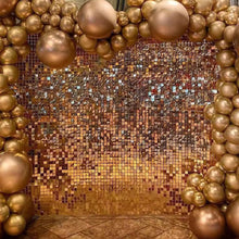 Iridescent Blue Shimmer Sequin Wall Decorative Panel Square Wind Activate Sparkle Wedding Event Festival Backdrop Decoration Bar