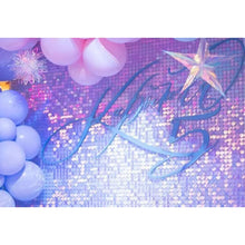 Iridescent Rainbow Shimmer Sequin Wall Panel Wedding Backdrop Party Background Photo Booth Glam Birthday Supplier Clear Grid SFX