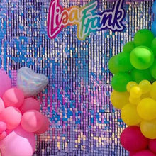 Iridescent Rainbow Shimmer Sequin Wall Panel Wedding Backdrop Party Background Photo Booth Glam Birthday Supplier Clear Grid SFX