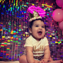 Iridescent Rainbow Shimmer Sequin Wall Panel Wedding Backdrop Party Background Photo Booth Glam Birthday Supplier Clear Grid SFX