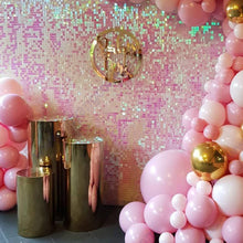 Iridescent Rainbow Shimmer Sequin Wall Panel Wedding Backdrop Party Background Photo Booth Glam Birthday Supplier Clear Grid SFX