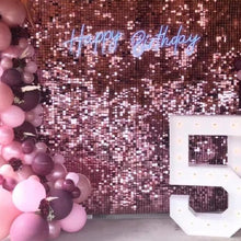 Iridescent Rainbow Shimmer Sequin Wall Panel Wedding Backdrop Party Background Photo Booth Glam Birthday Supplier Clear Grid SFX