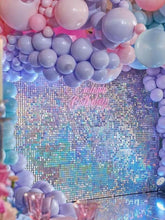 Iridescent Rainbow Shimmer Sequin Wall Panel Wedding Backdrop Party Background Photo Booth Glam Birthday Supplier Clear Grid SFX