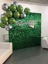 5000pc Shimmer Sequin For Air Activated Panel Wedding Backdrop Background Live Decoration Shimmering Turquoise Mirror Party Wall