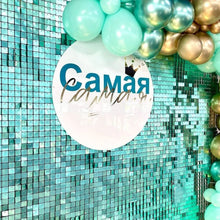 6450pcs Shimmer Sequin for Sequin Panel  Wall Decoration Decorative Wedding 3d Backdrop Shimer Square Round Party Photo Shiny