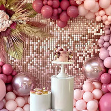 6450pcs Shimmer Sequin for Sequin Panel  Wall Decoration Decorative Wedding 3d Backdrop Shimer Square Round Party Photo Shiny