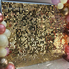 Birthday Party Supplies Air Active Moving Light Gold Decoration Background Decorative Wedding Sequin Wall Panel Shimmer Backdrop