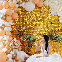 Birthday Party Supplies Air Active Moving Light Gold Decoration Background Decorative Wedding Sequin Wall Panel Shimmer Backdrop