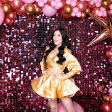 Birthday Party Supplies Air Active Moving Light Gold Decoration Background Decorative Wedding Sequin Wall Panel Shimmer Backdrop