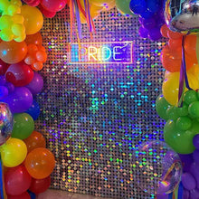 Birthday Party Supplies Air Active Moving Light Gold Decoration Background Decorative Wedding Sequin Wall Panel Shimmer Backdrop